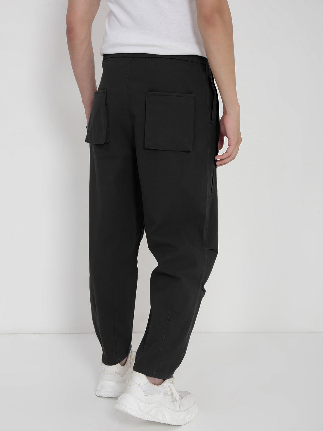 Men's Black Relaxed Fit Trouser
