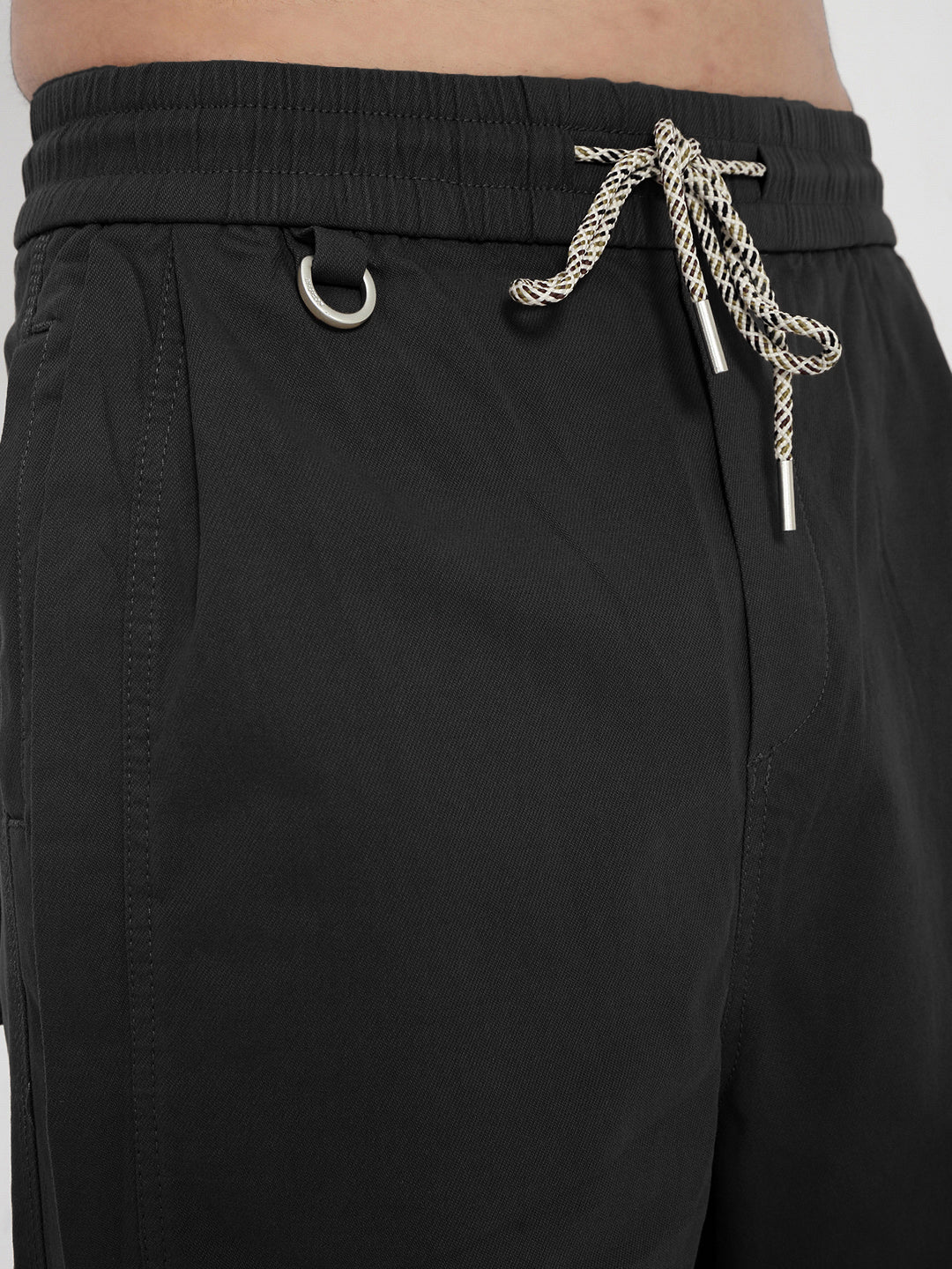 Men's Black Relaxed Fit Trouser