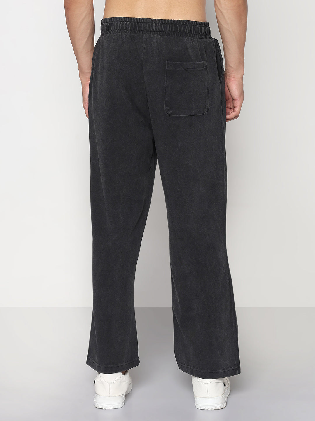 Men's Black Relaxed Fit Trouser