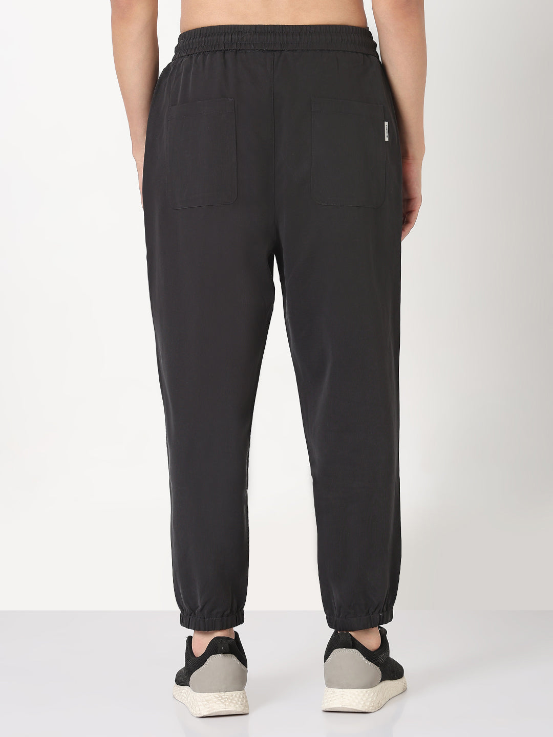 Men's Charcoal Solid Joggers