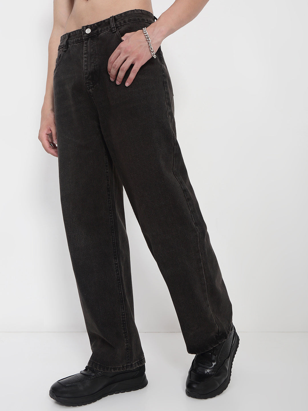 Men's Black Relaxed Fit Jeans