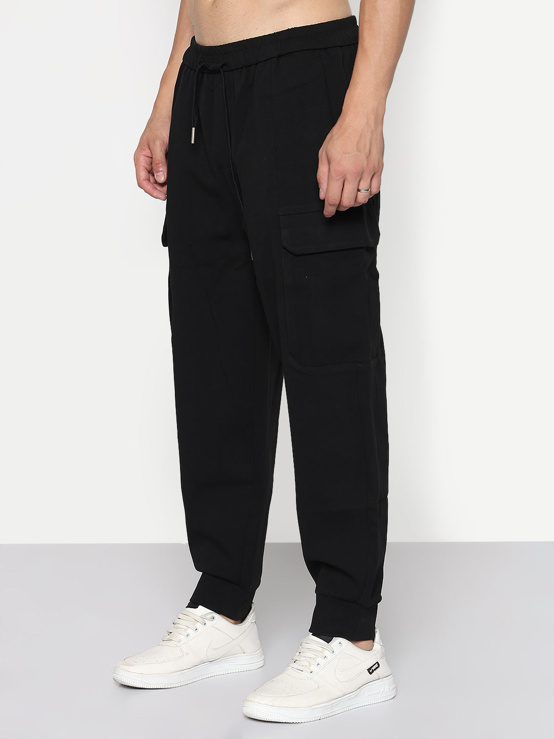 Men's Black Relaxed Fit Joggers