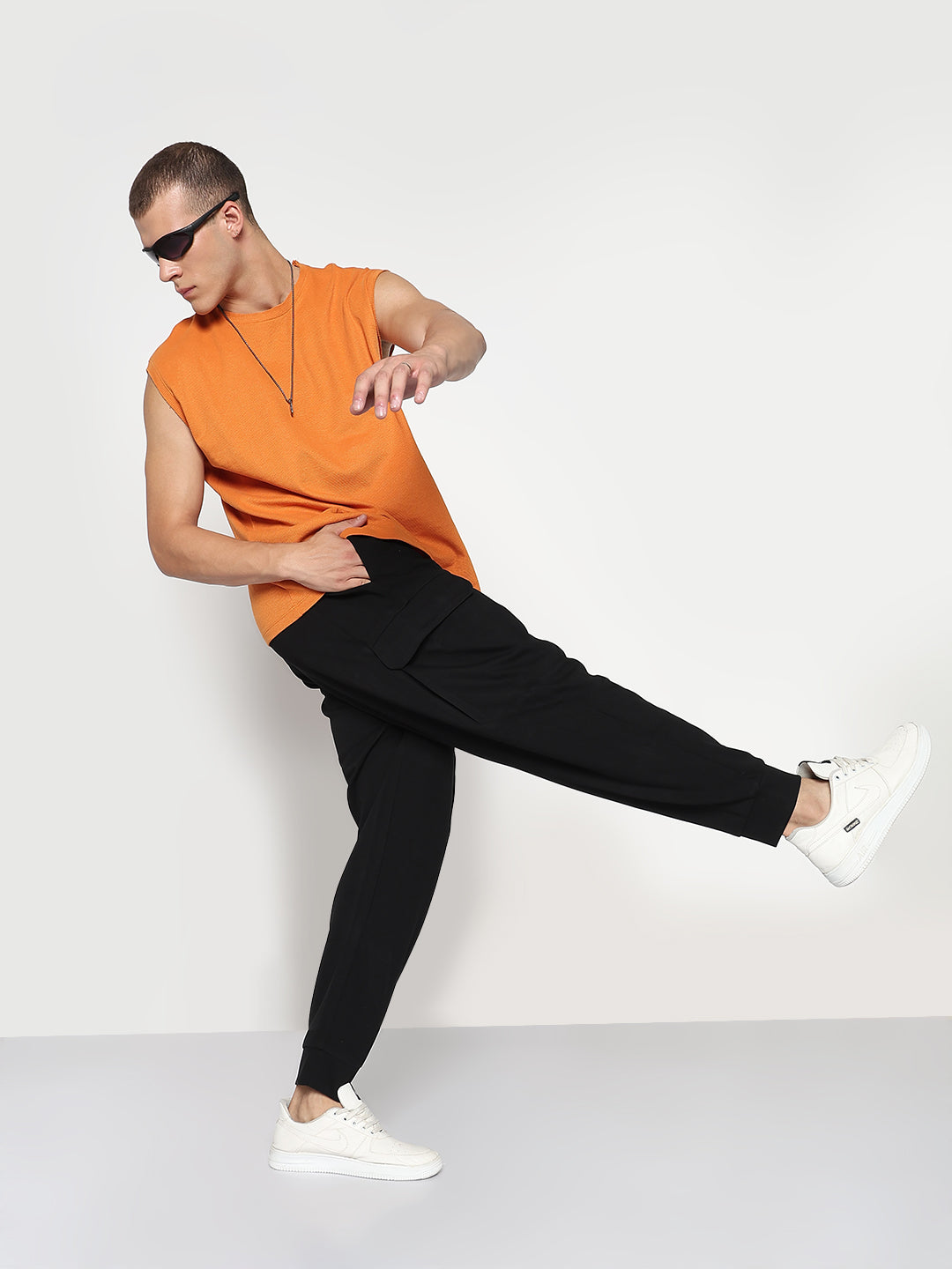 Men's Black Relaxed Fit Joggers