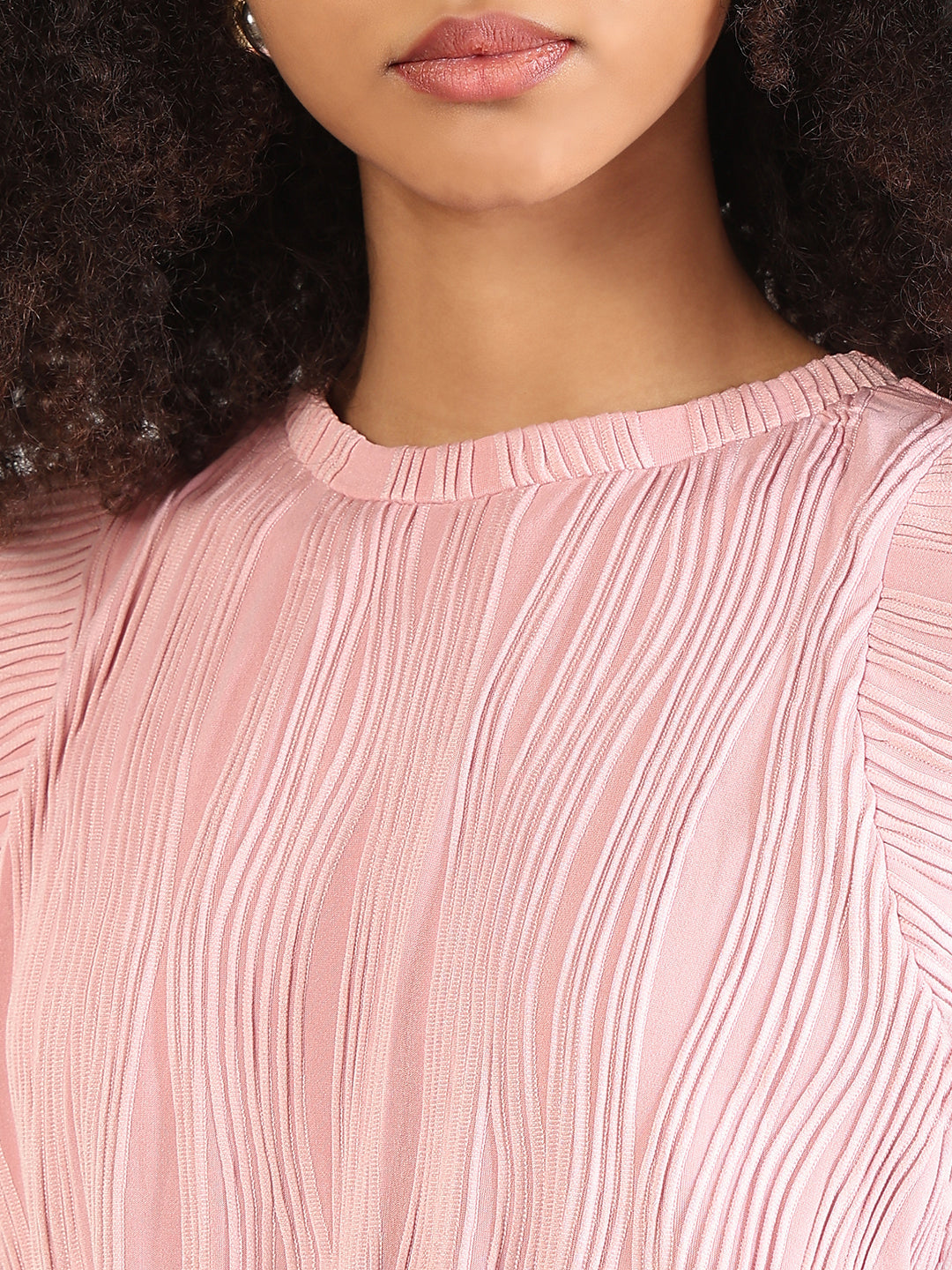 Women's Solid Pink Co-Ords Set