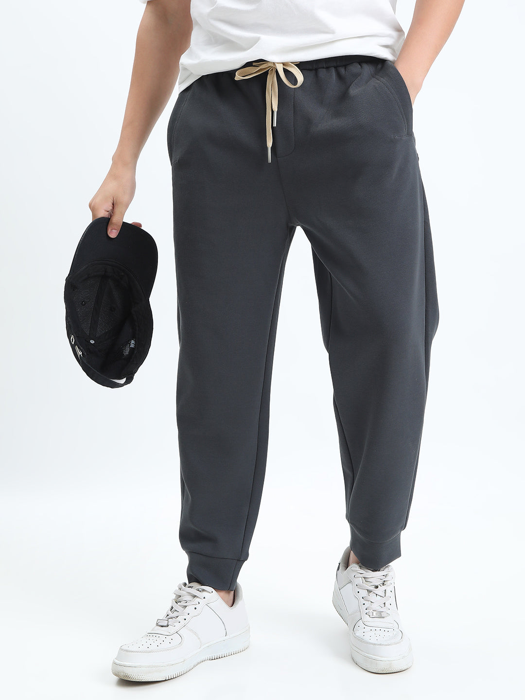 Men's Grey Slim Fit Joggers