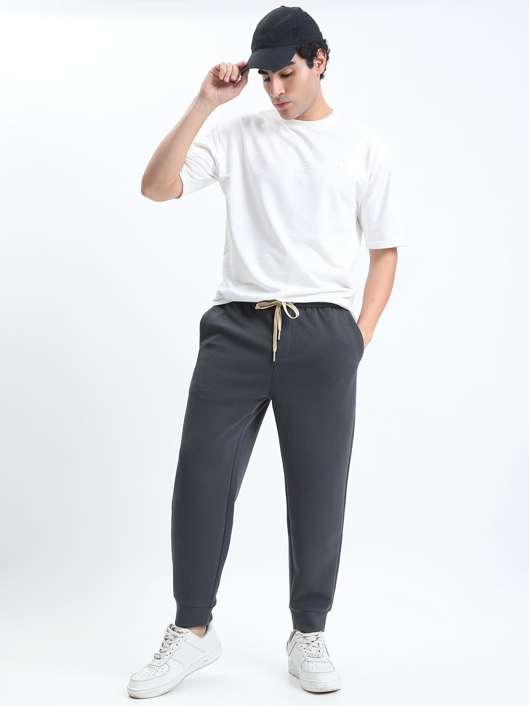 Men's Grey Slim Fit Joggers