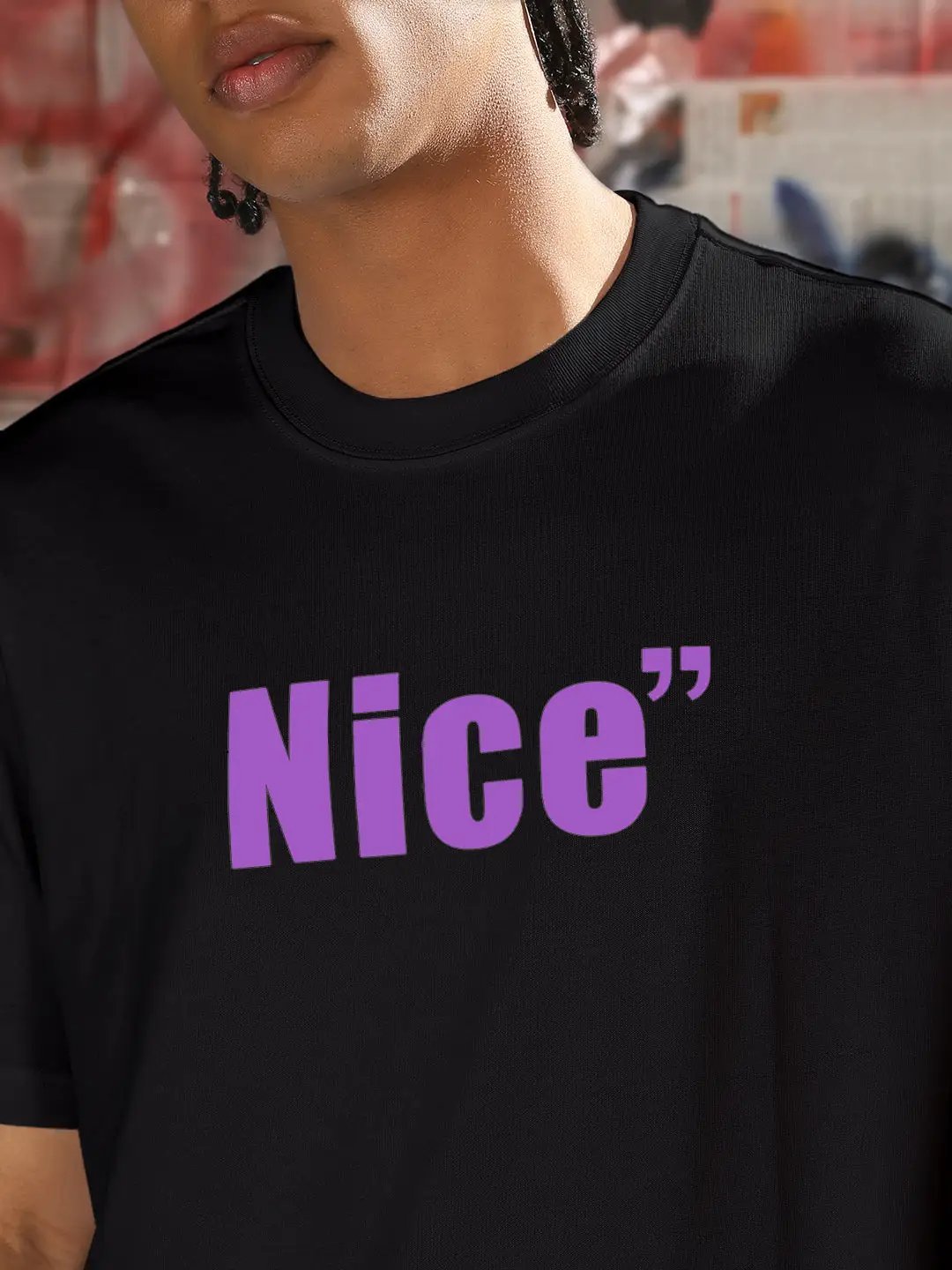 Men's Typography Printed Black Regular Fit T-Shirt - from SHOWOFFFF