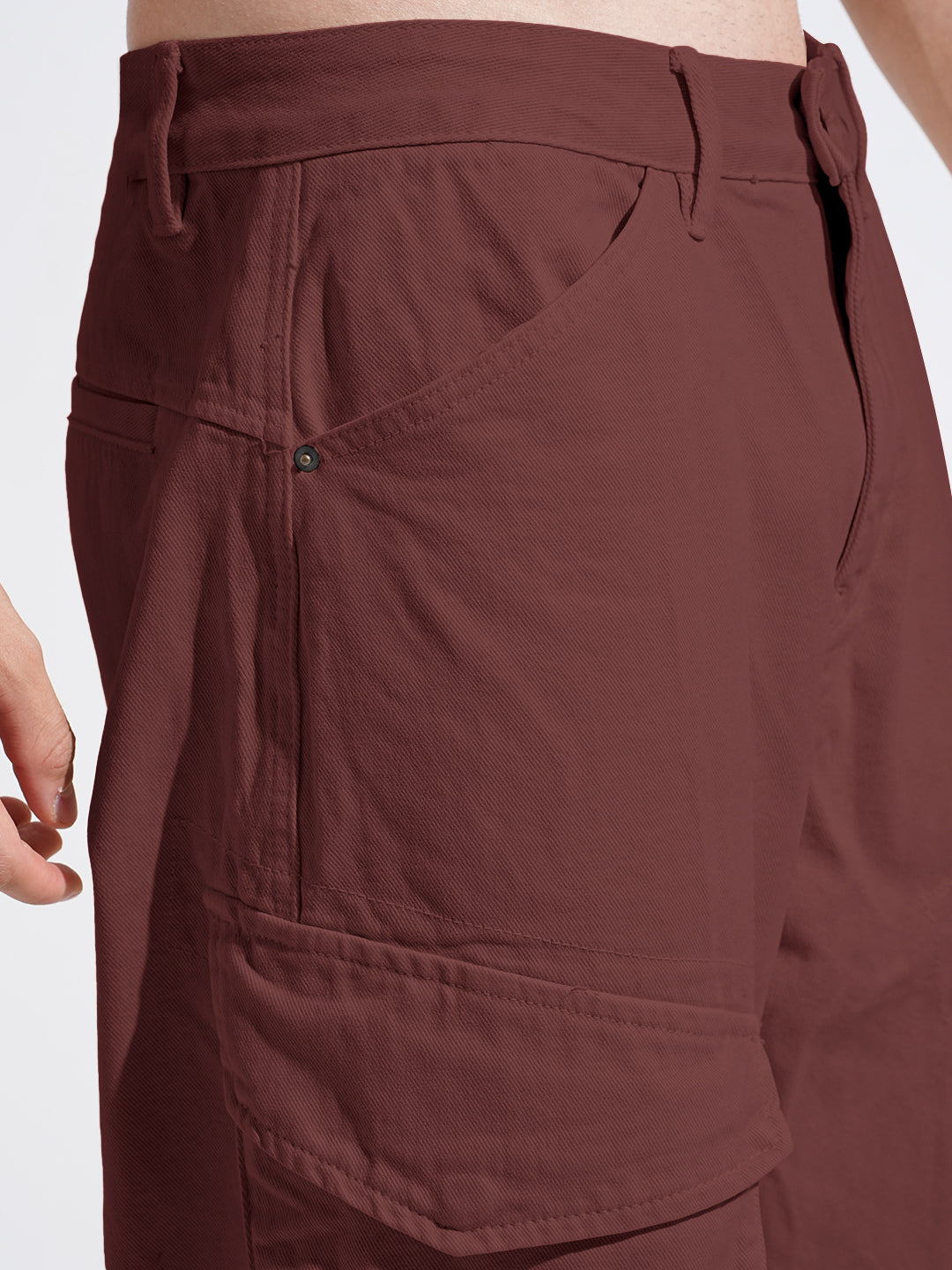 Men's Rust Relaxed Fit Cargo Jeans