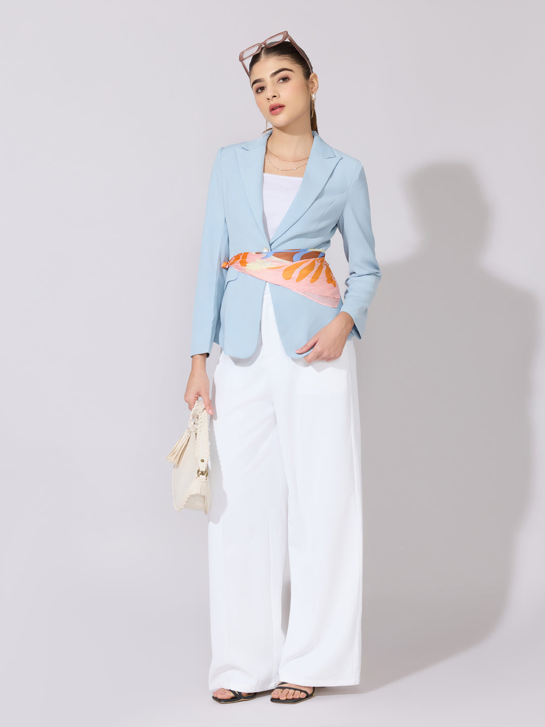 Women's Blue Tailored Fit Blazer