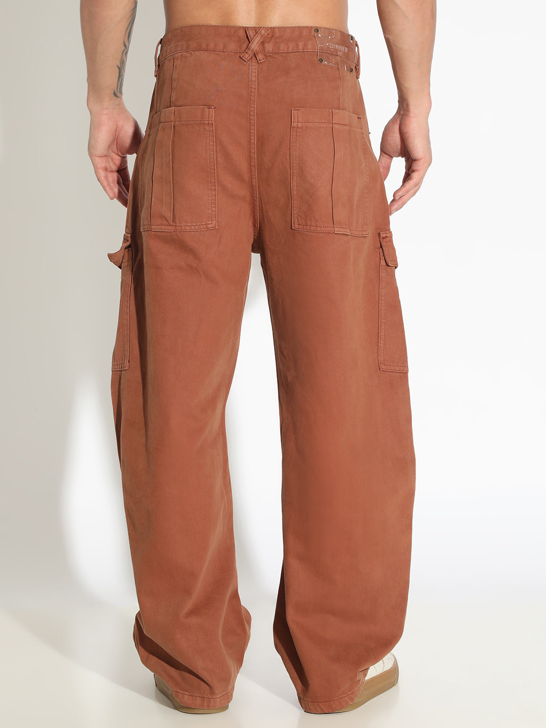Men's Rust Cargo Jeans