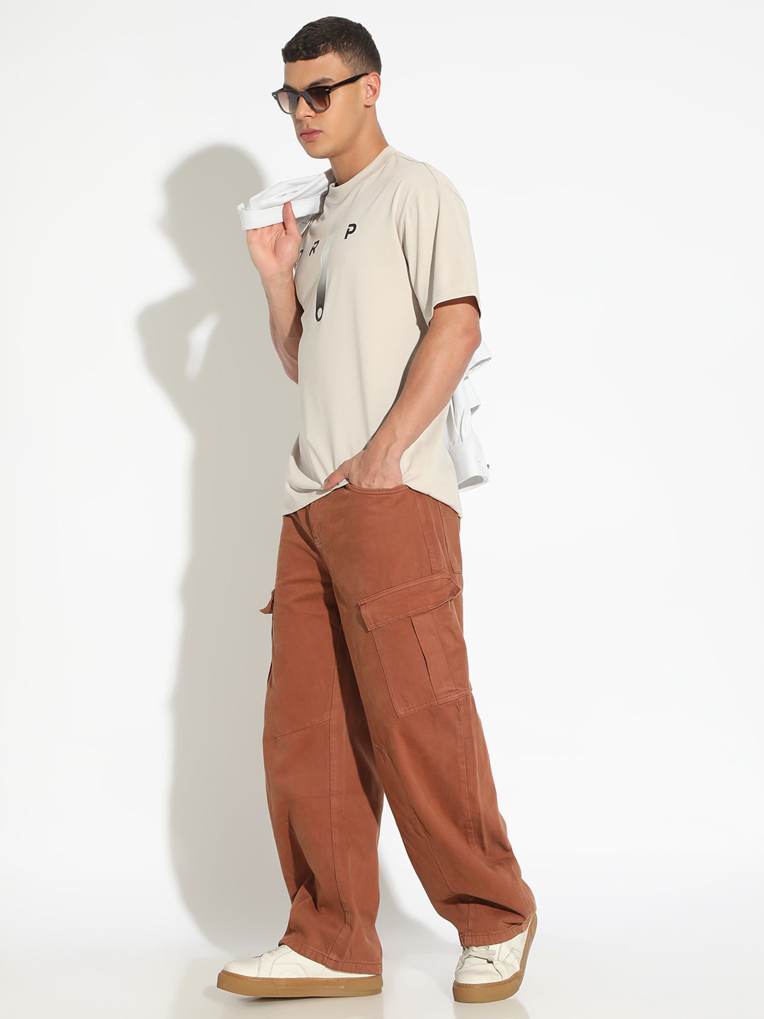 Men's Rust Cargo Jeans