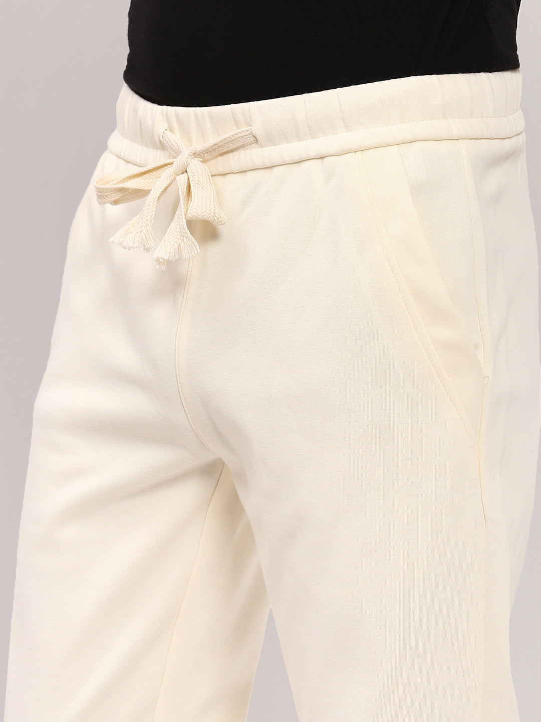 Men Cream Solid Jogger