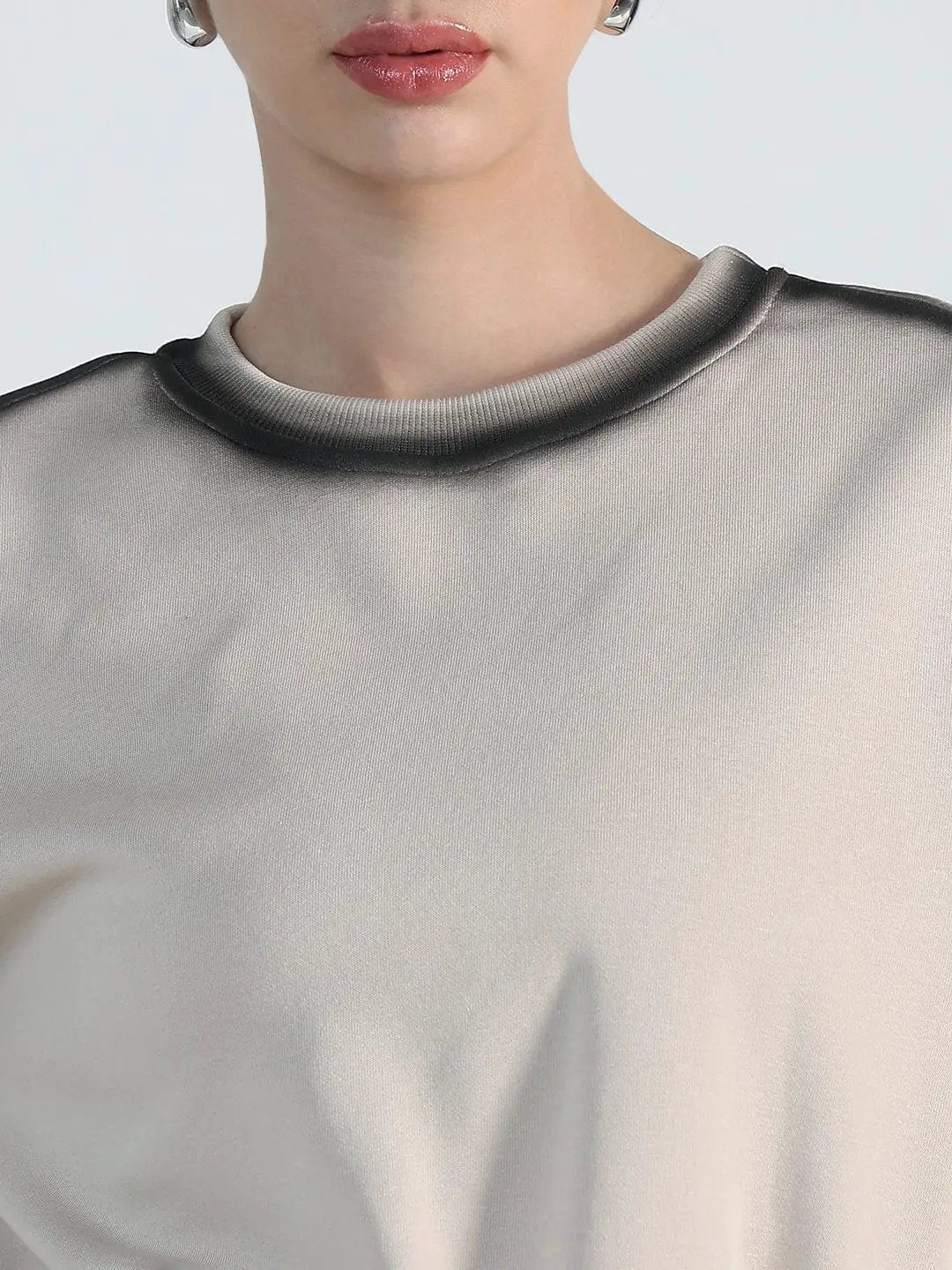 Women's Beige Oversized Short Top - Uncategorized from SHOWOFFFF