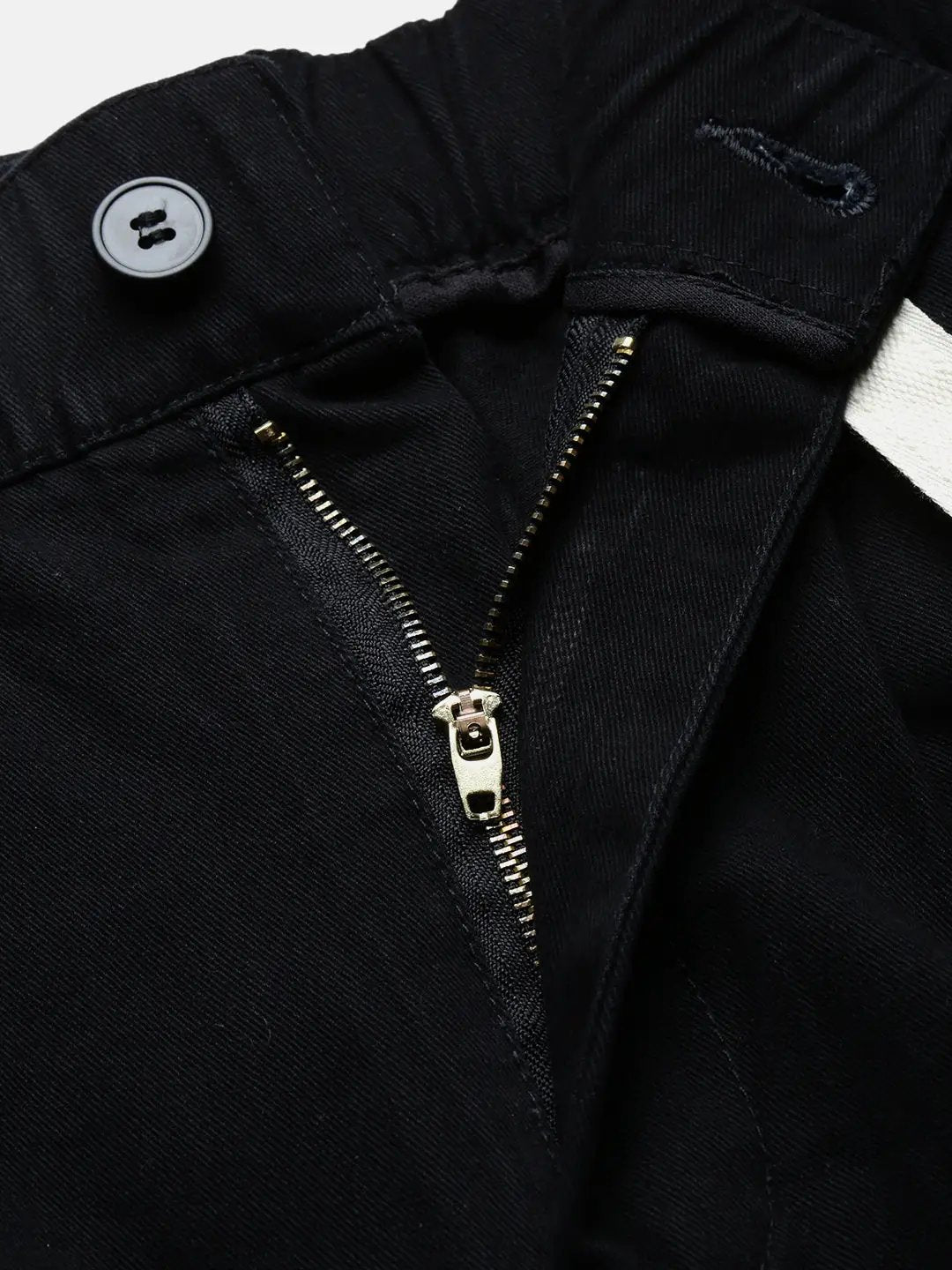 Men's Cotton Black Relaxed Fit Korean Trousers - Uncategorized from SHOWOFFFF
