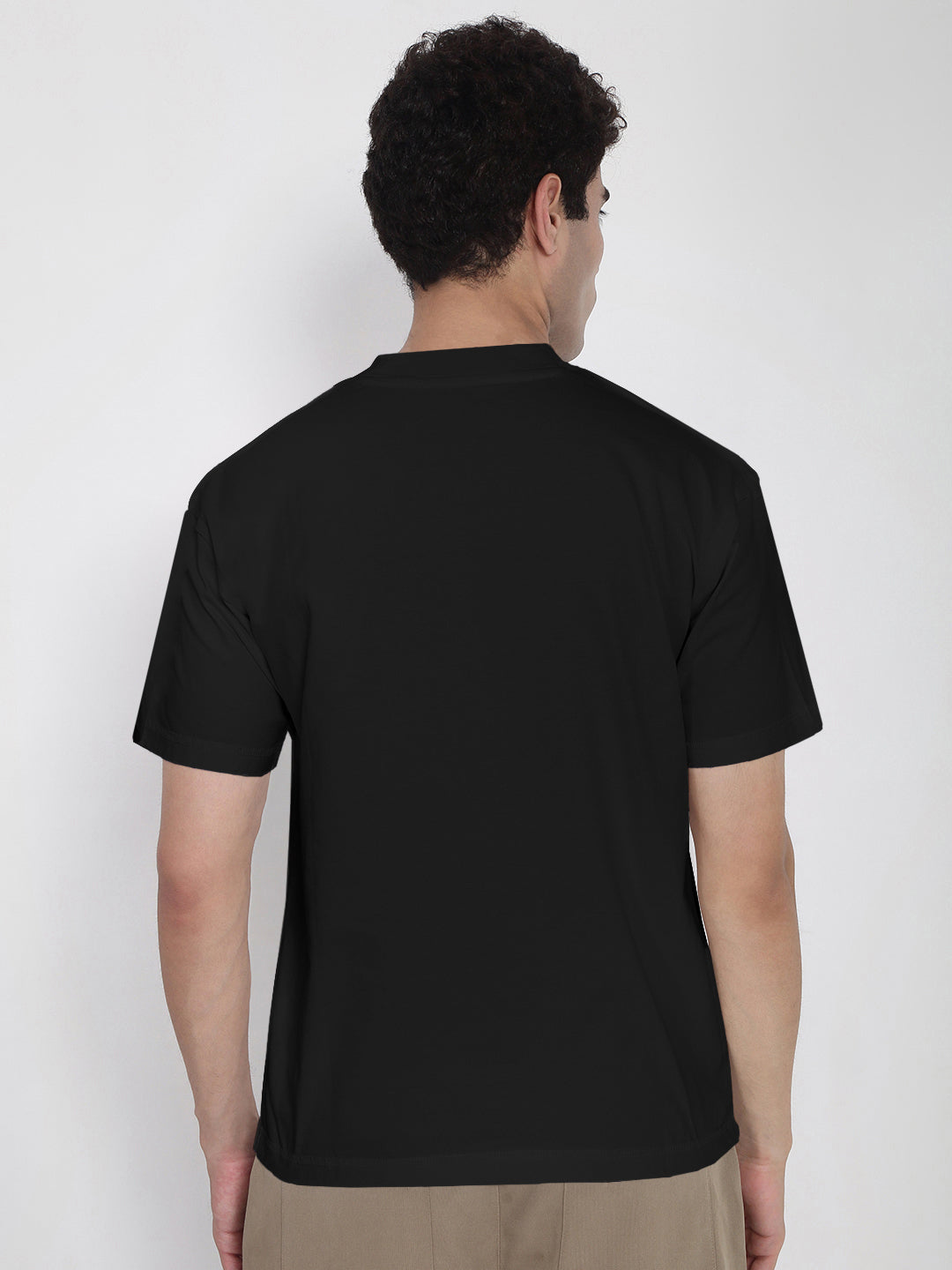 Men's Black Regular Fit T-Shirt
