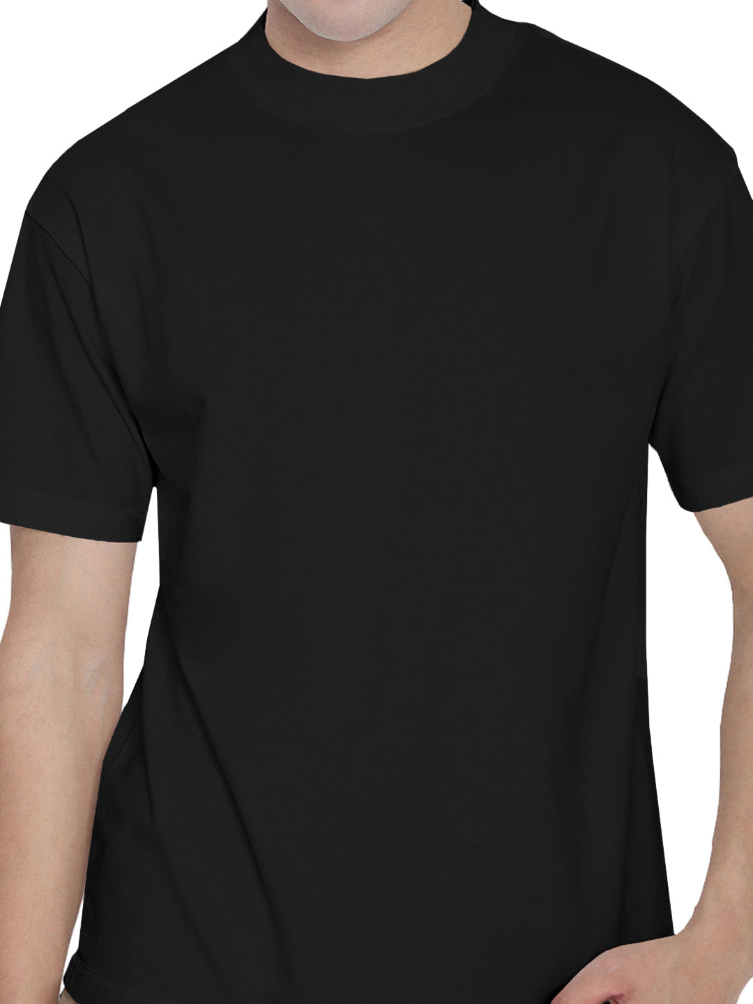 Men's Black Regular Fit T-Shirt