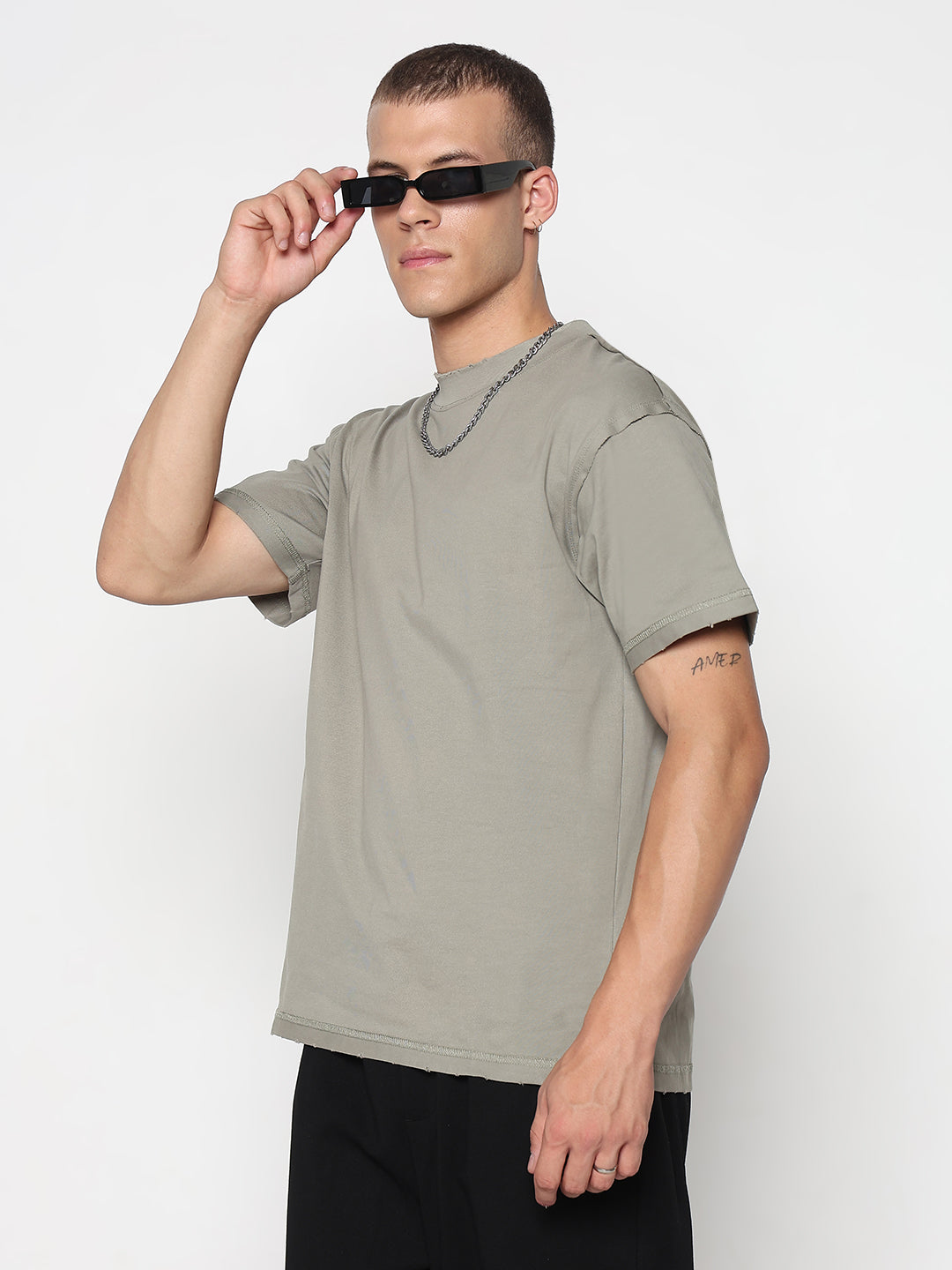 Men's Olive Regular Fit T-Shirt