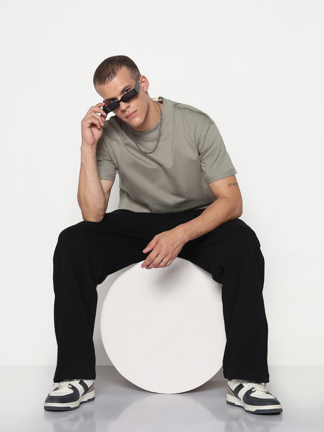 Men's Olive Regular Fit T-Shirt