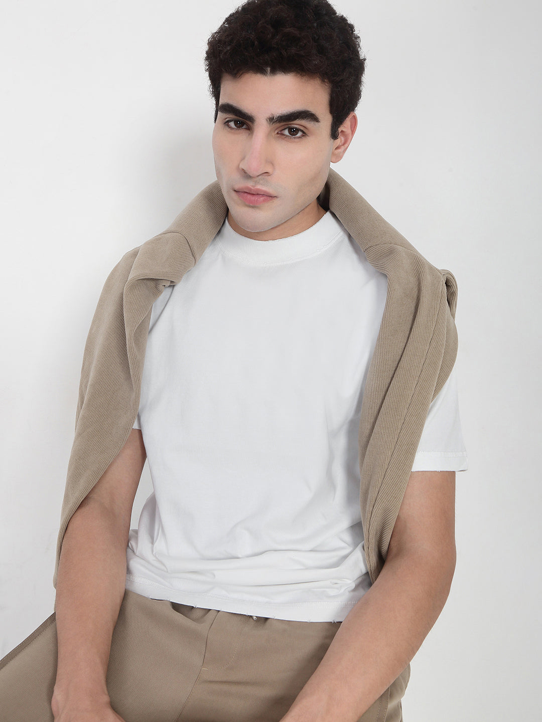 Men's White Regular Fit T-Shirt