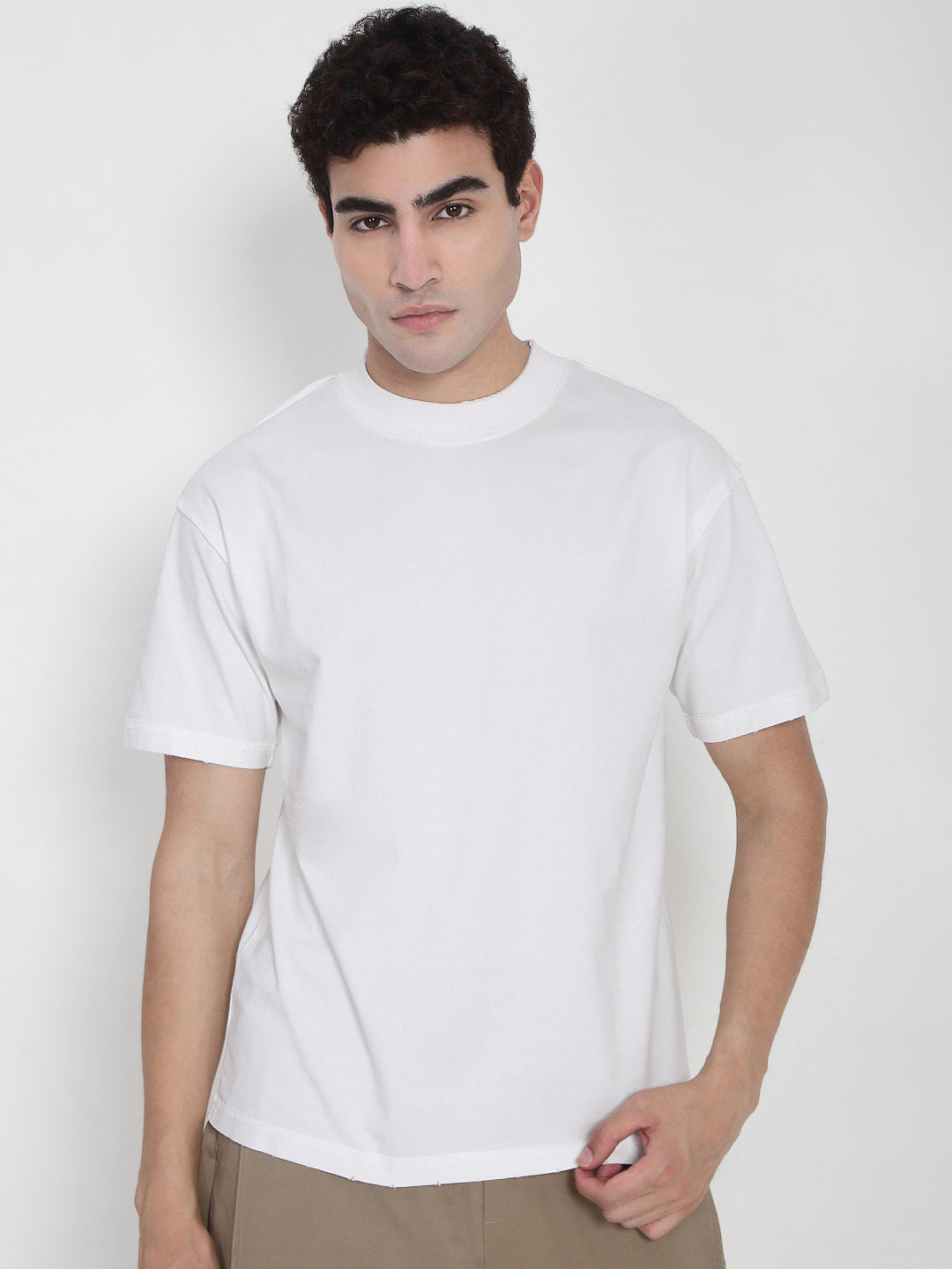 Men's White Regular Fit T-Shirt