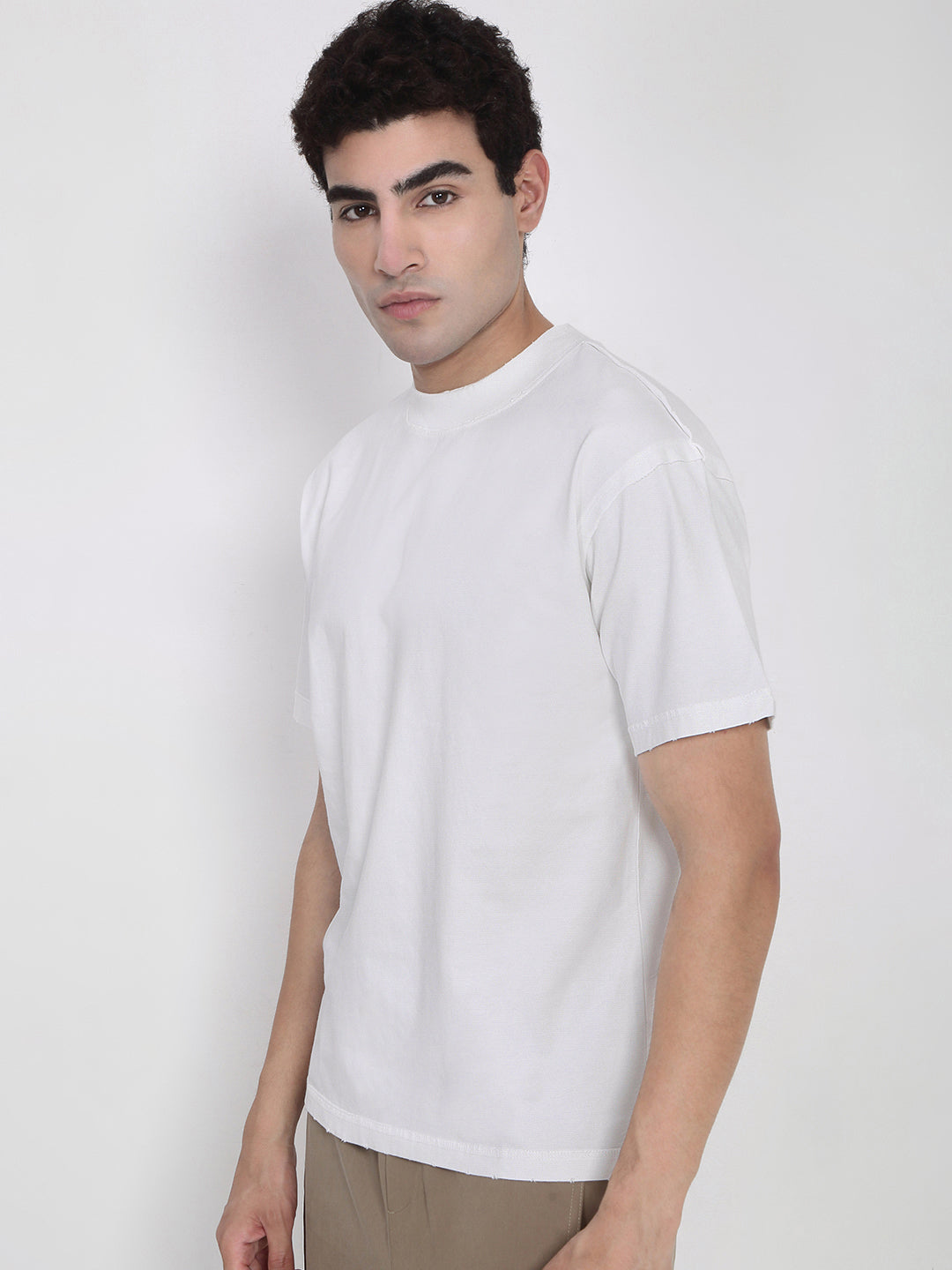 Men's White Regular Fit T-Shirt