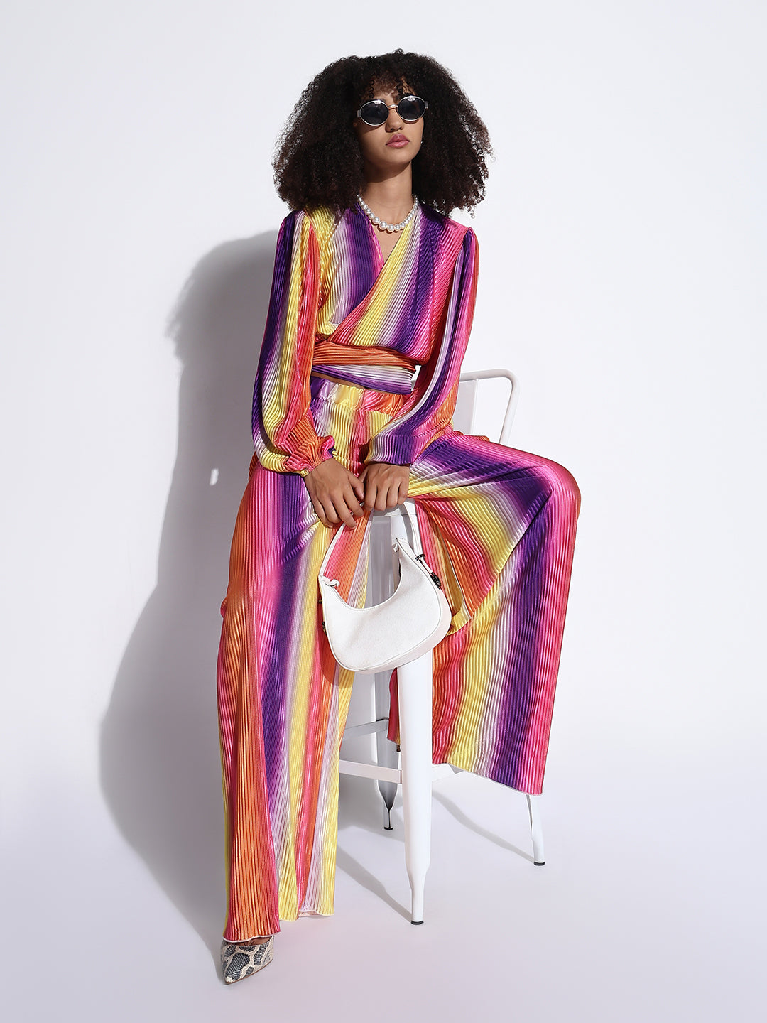 Women's Colorblocked Multi Co-Ords Set