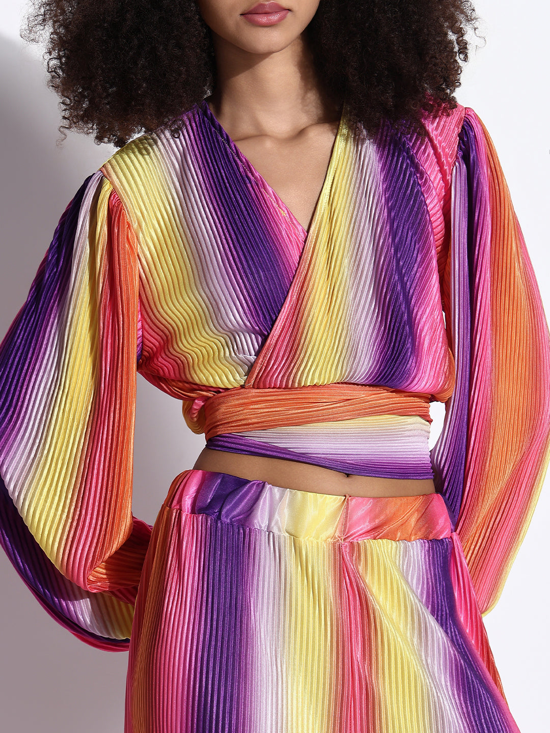 Women's Colorblocked Multi Co-Ords Set