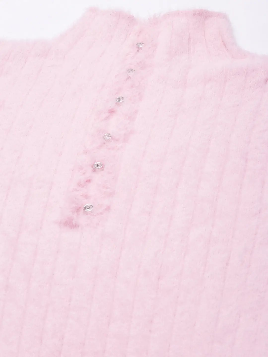 Women's Pink Solid Regular Top