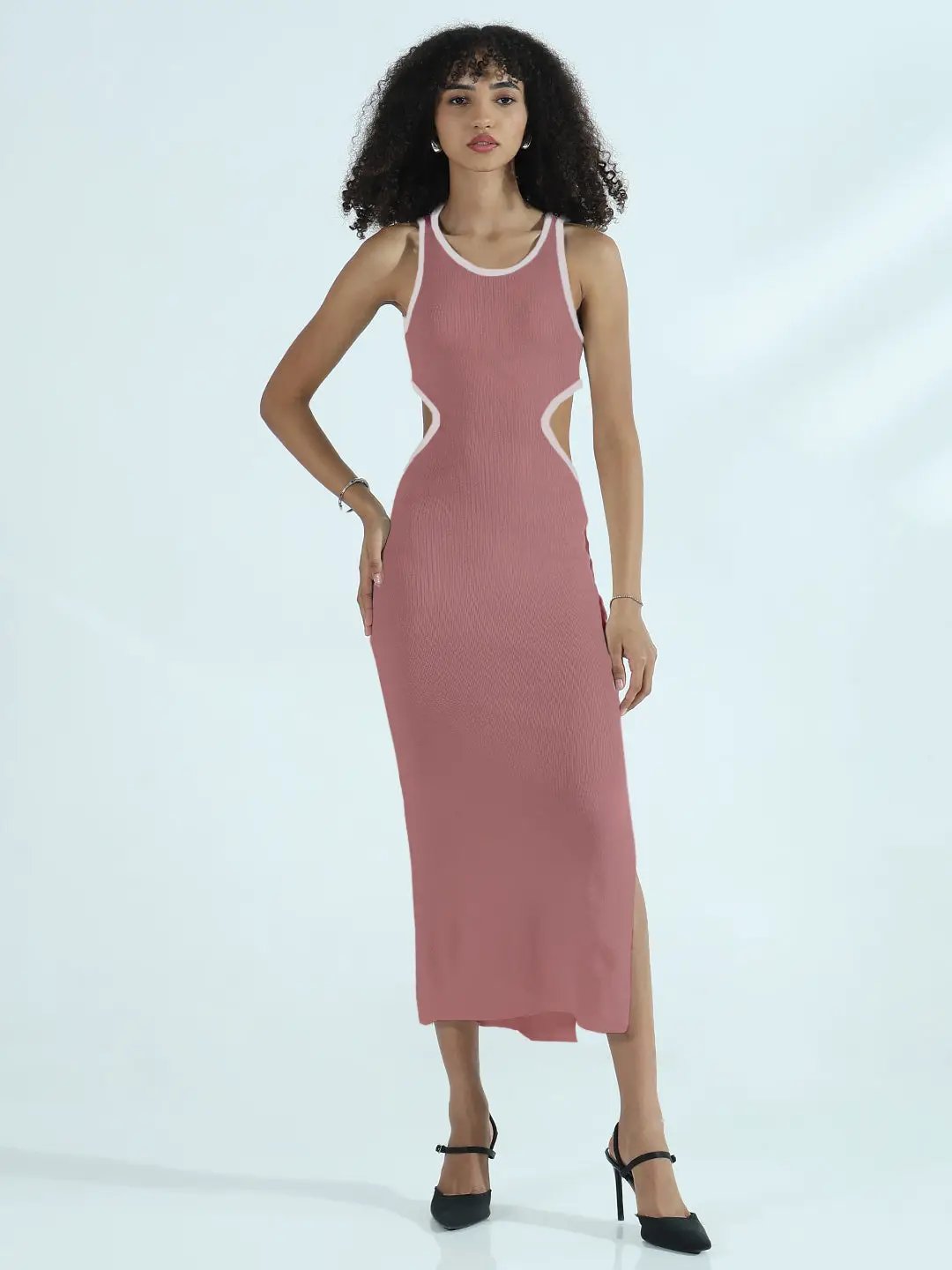mauve bodycon midi dress BODYCON MINI DRESS | Dark Mauve