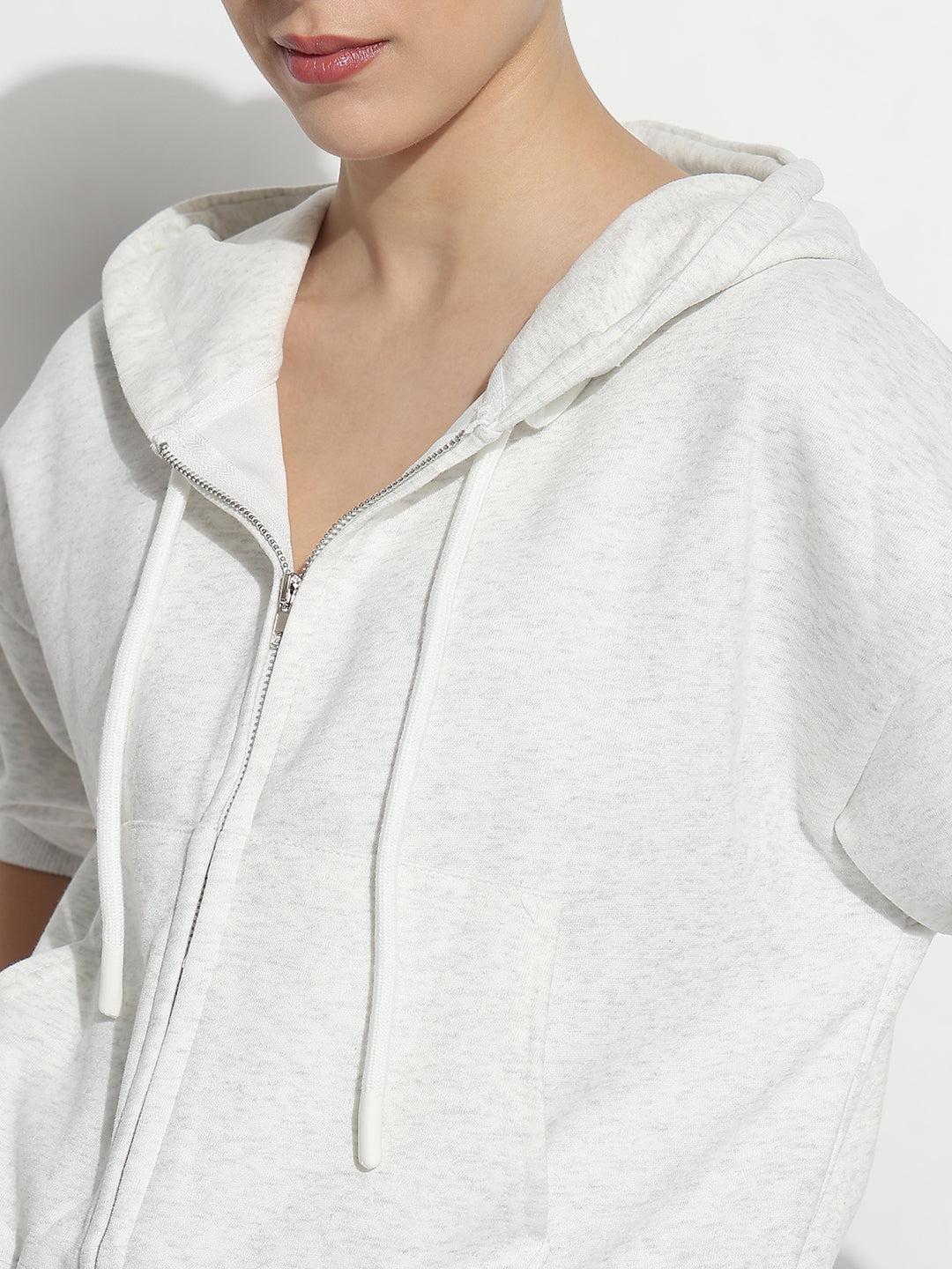 Women's Grey Zipper Hoodie