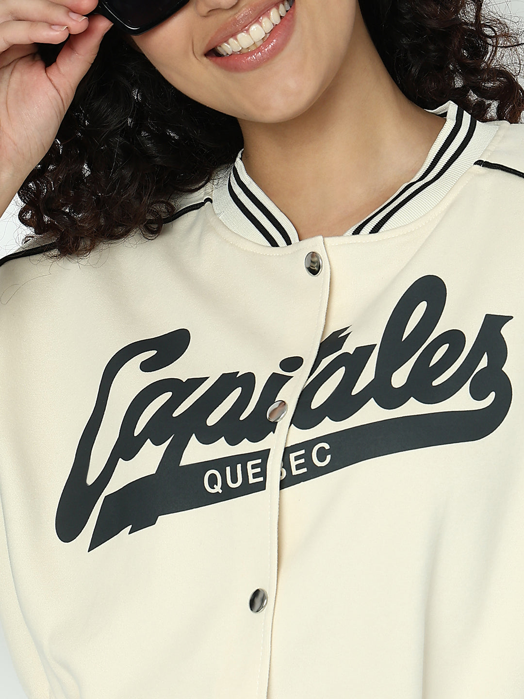 Women's Cream Varsity Jacket with Skort Co-ord Set