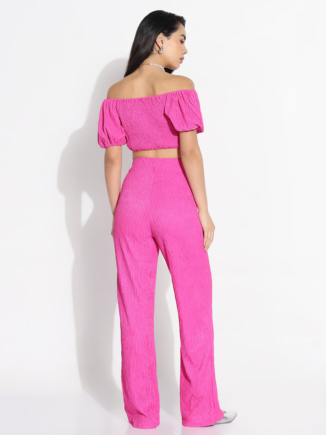 Women Pink Solid Co-ords Set