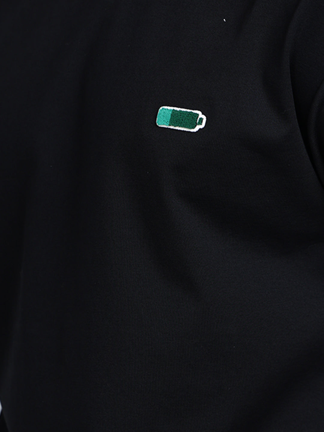 Men's Typography Black Short Sleeves Round Neck Relaxed Fit T-Shirt