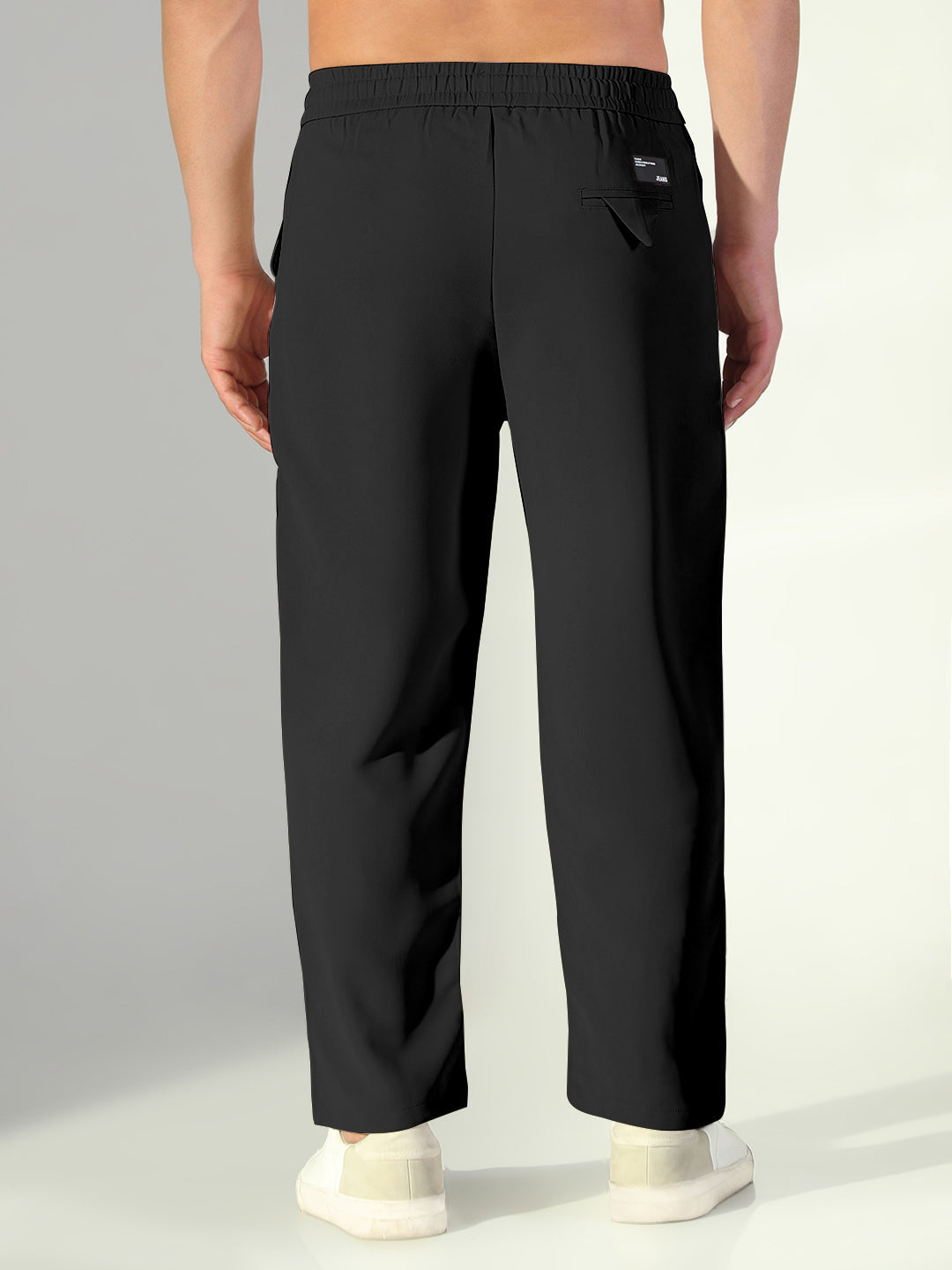 Men's Black Relaxed Fit Trouser