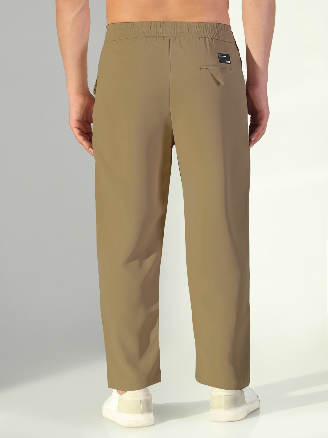 Men's Khaki Relaxed Fit Trouser