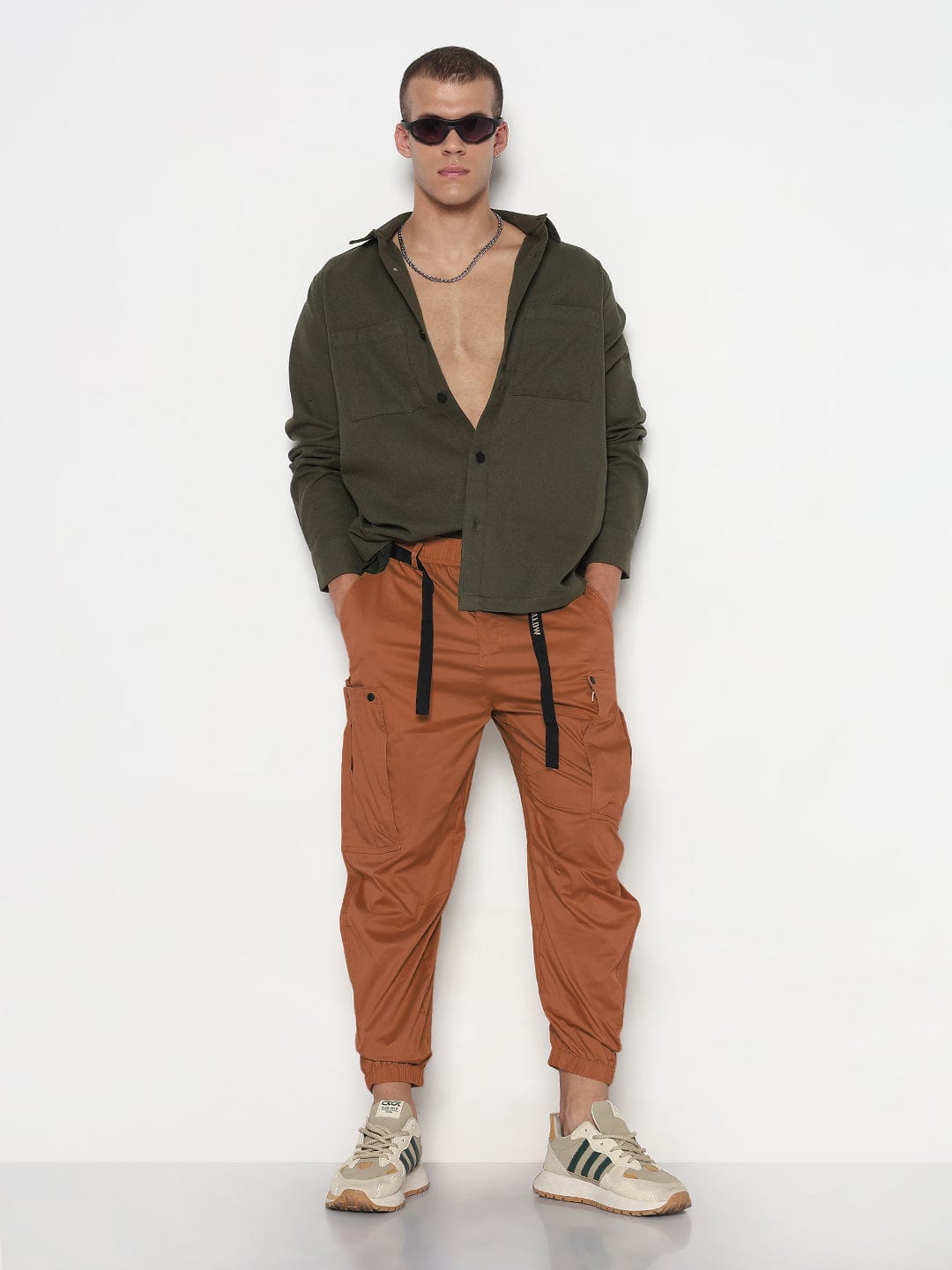 Men's Rust Relaxed Fit Cargos