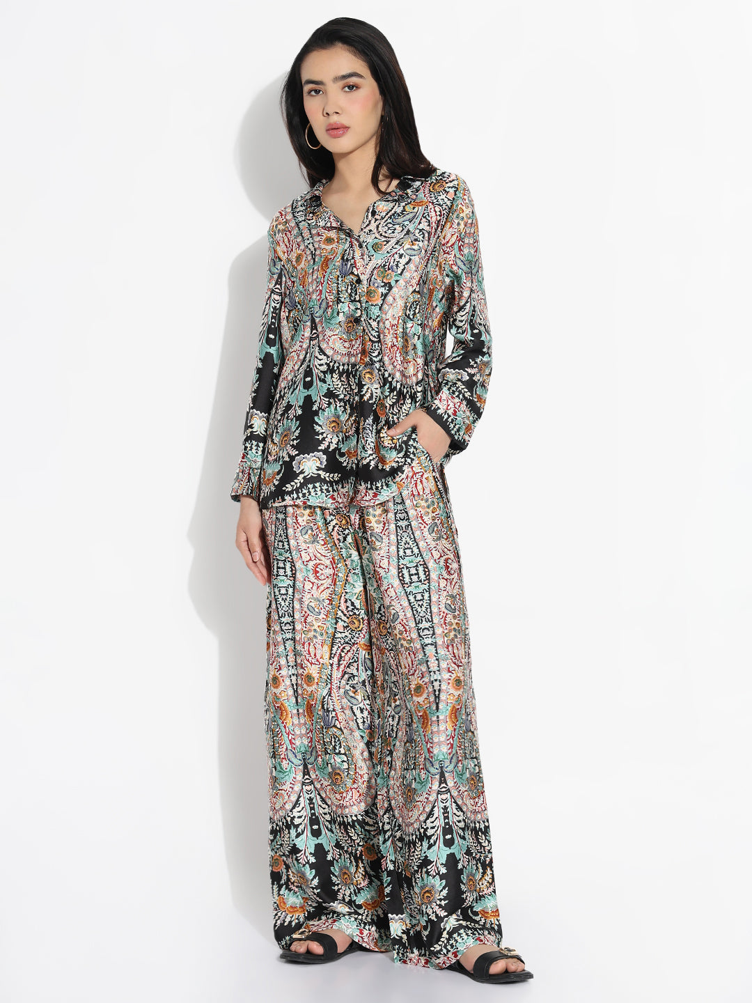 Women Multicolored Printed Co-ords Set