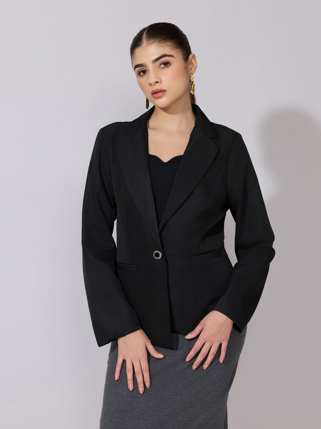 Women's Black Classic Tailored Blazer