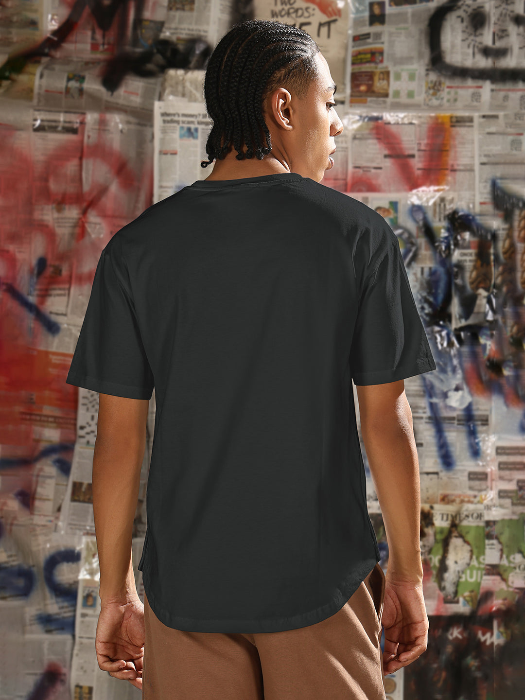 Men's Grey Regular Fit T-Shirt
