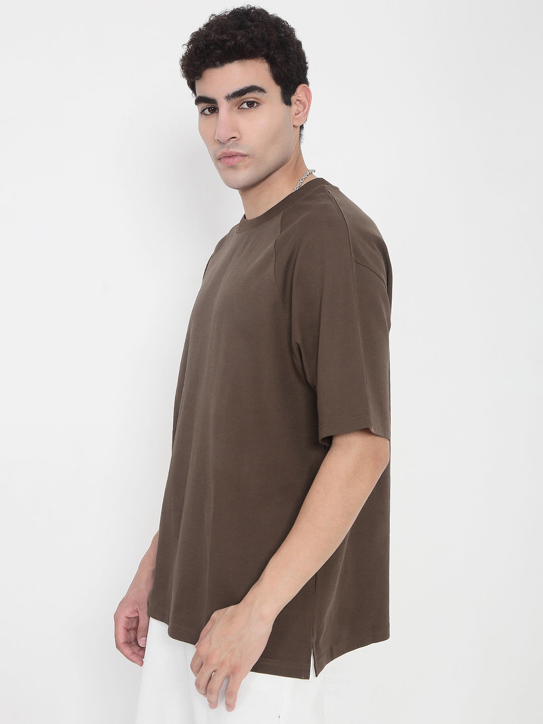 Men's Brown Oversized T-Shirt