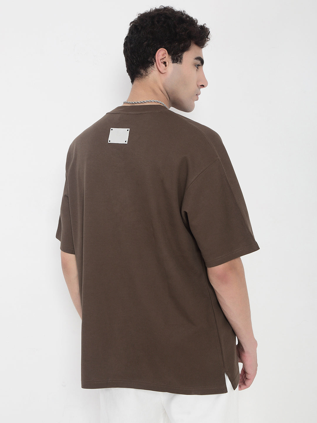 Men's Brown Oversized T-Shirt