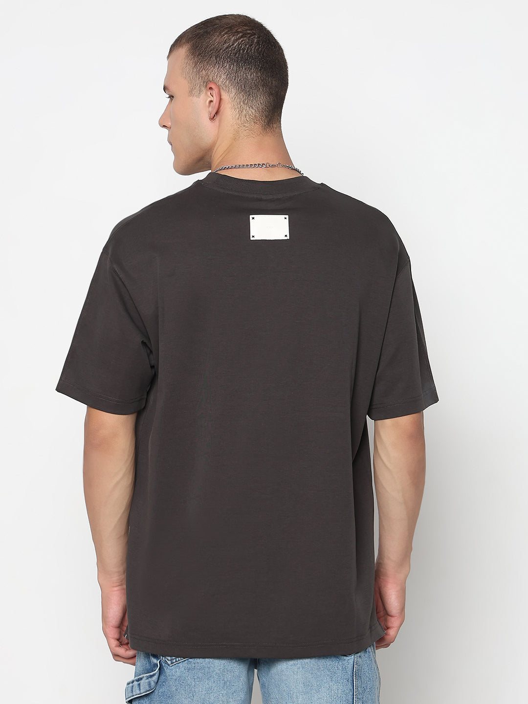 Men's Grey Regular Fit T-Shirt