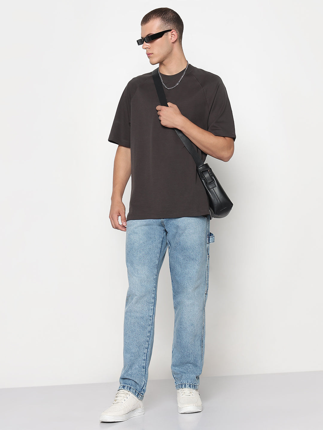 Men's Grey Regular Fit T-Shirt