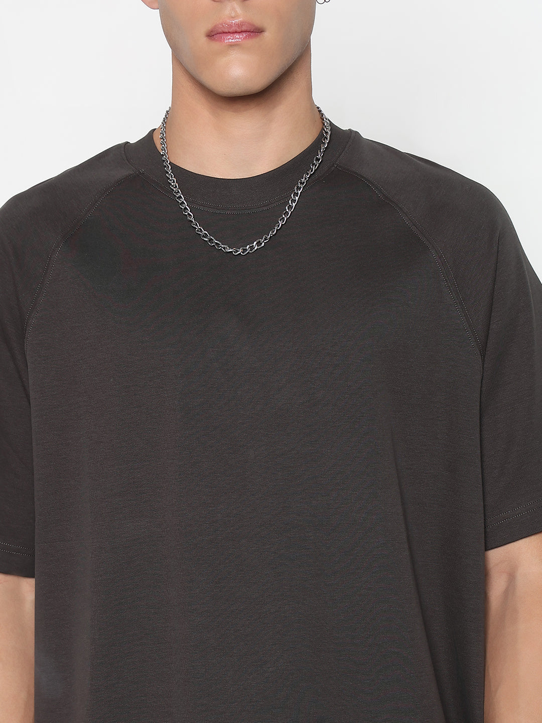 Men's Grey Regular Fit T-Shirt