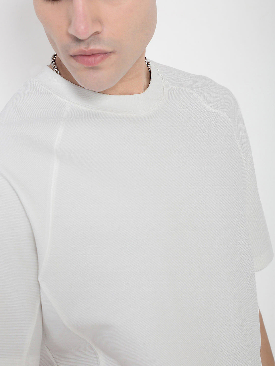 Men's White Relaxed Fit T-Shirt