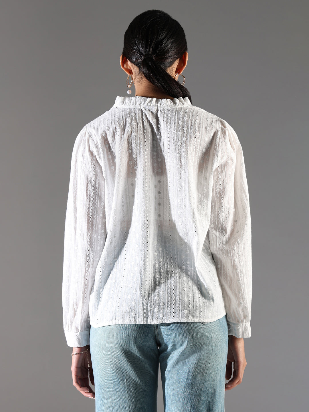 Women White Solid Oversized Shirt