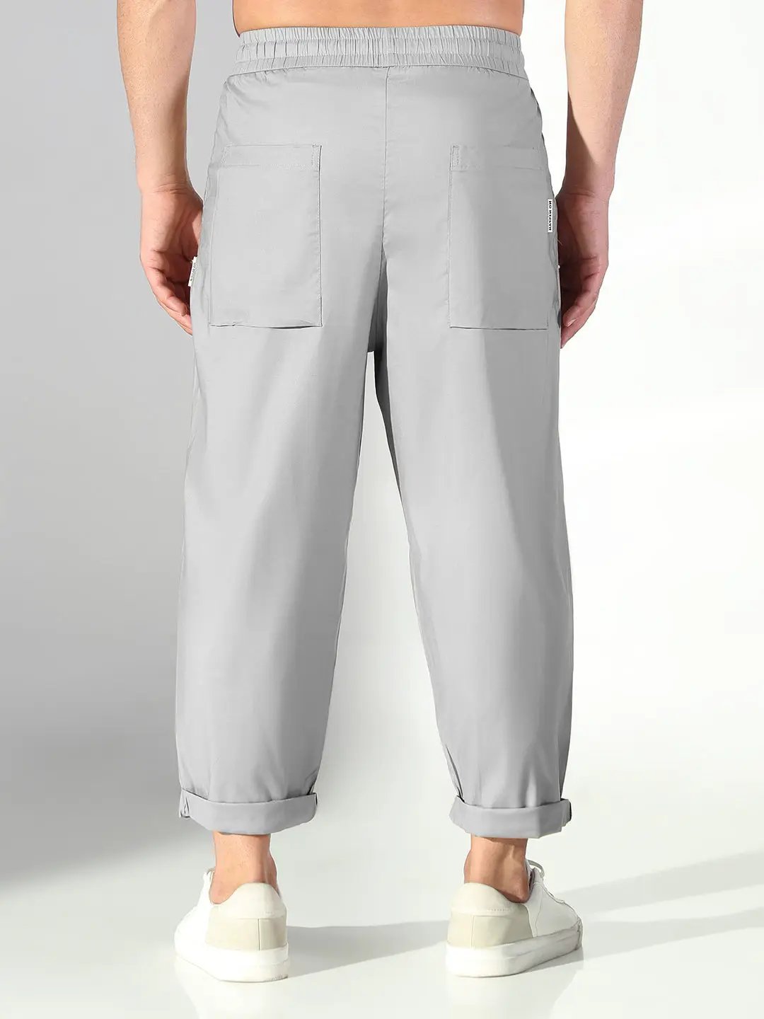 Men's Grey Relaxed Fit Korean Trouser - from SHOWOFFFF