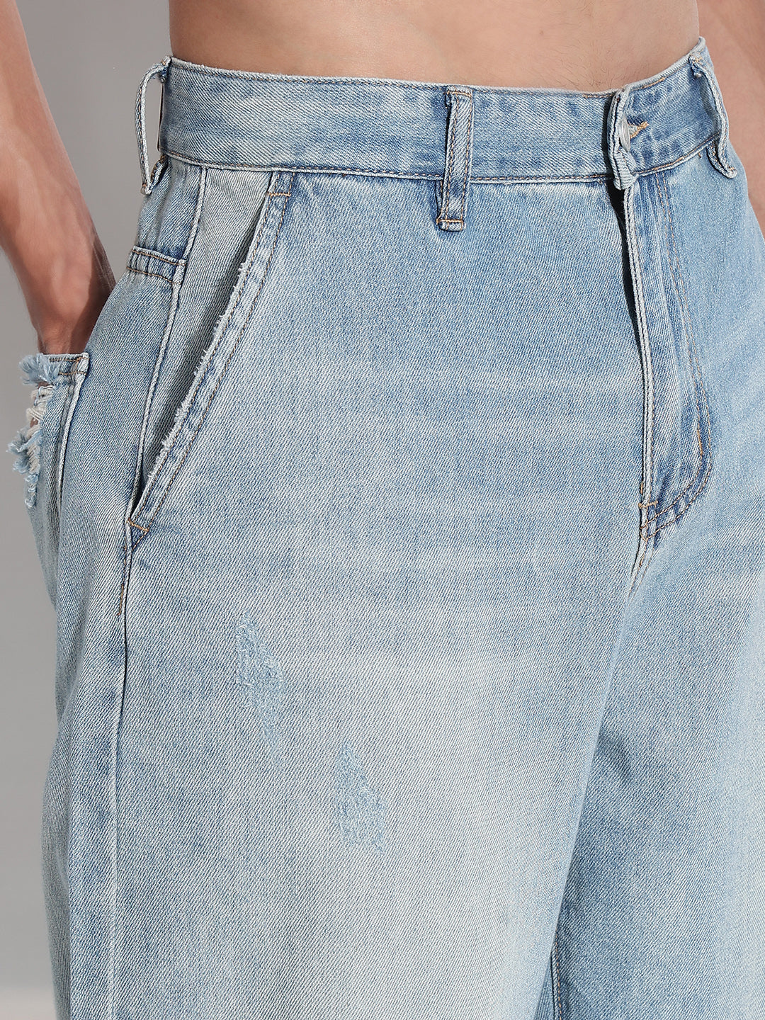 Men's Blue Baggy Denim Jeans