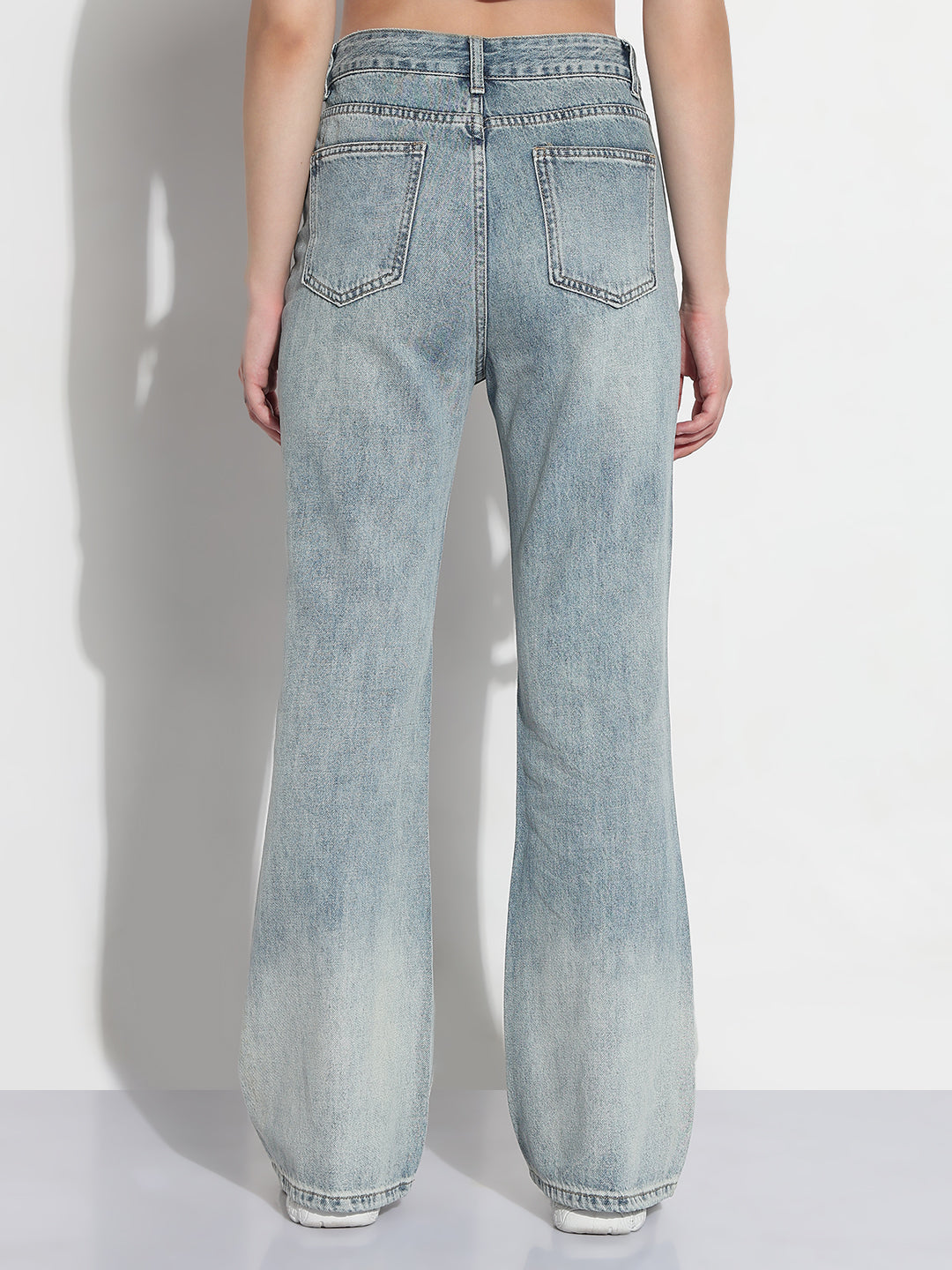 Women's Blue Ombre High Rise Bootcut Jeans