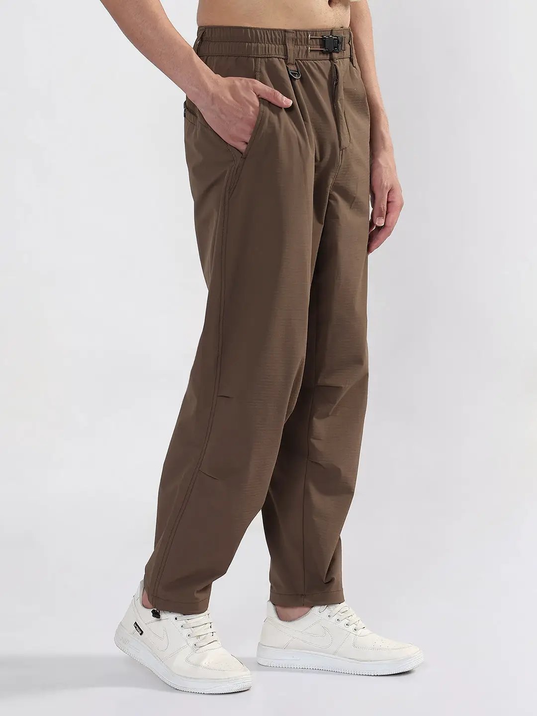 Men's Brown Relaxed Fit Trouser - from SHOWOFFFF
